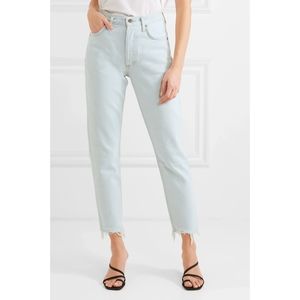 🆕 AGOLDE Jamie distressed cropped high-rise SZ28